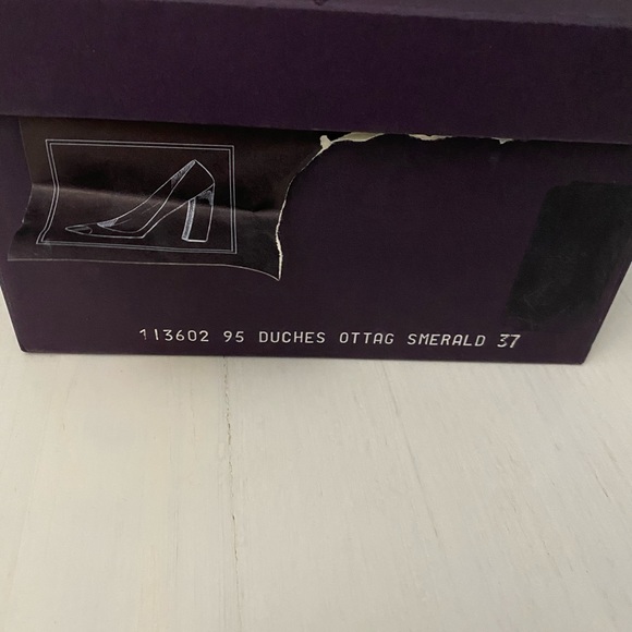 PRADA VINTAGE GRAPHIC PUMPS HEELS MADE IN ITALY 37 - Picture 6 of 11